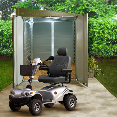 Trimetals 960 6 X 9ft Mobility Scooter Metal Garage Trimetals 960 6 X 9ft Mobility Scooter Metal Garage